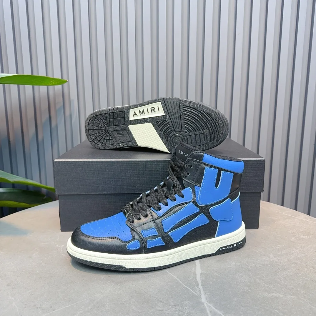 Men's shoes💰620💰 AMIRI AMIRI trendy brand hot sale🔥 Available all year round✅Couples💑 Official website synchronization Imported fabrics 1⃣️ratio 1⃣️Re-engraved, original factory special original sole, 35-45 (38.45. Non-refundable)